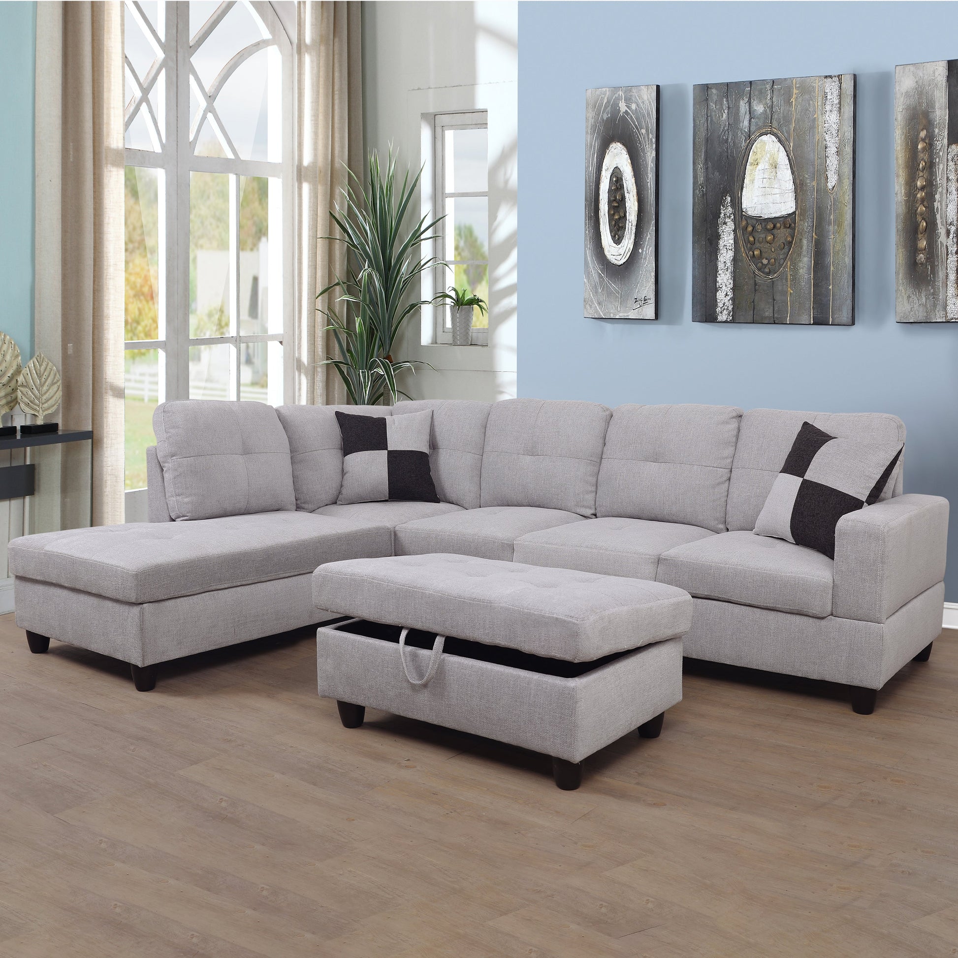 Grey Flannel sectional