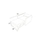 Ainehome Red Lint Convertible One-Seat Sofabed