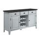 Lanton - Server - Natural Marble & Antique White
