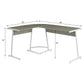Carver - Computer Desk - Gray & White