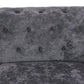 Ainehome Dark Gray Flannelette 2-Piece Sofa Set with Handcrafted Design