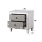 Katia - Nightstand - Rustic Gray & Weathered White