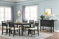 Sable Crest - 5 Piece Set (Rectangle Dining Table & 4 Chairs) - Black