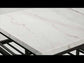 Lanzo - Kitchen Island - Marble Top & Gunmetal