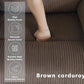 Brown Corduroy Power Reclining Sofa Set with LED Lights, USB Charging & Storage Console - 3 Piece Living Room Set