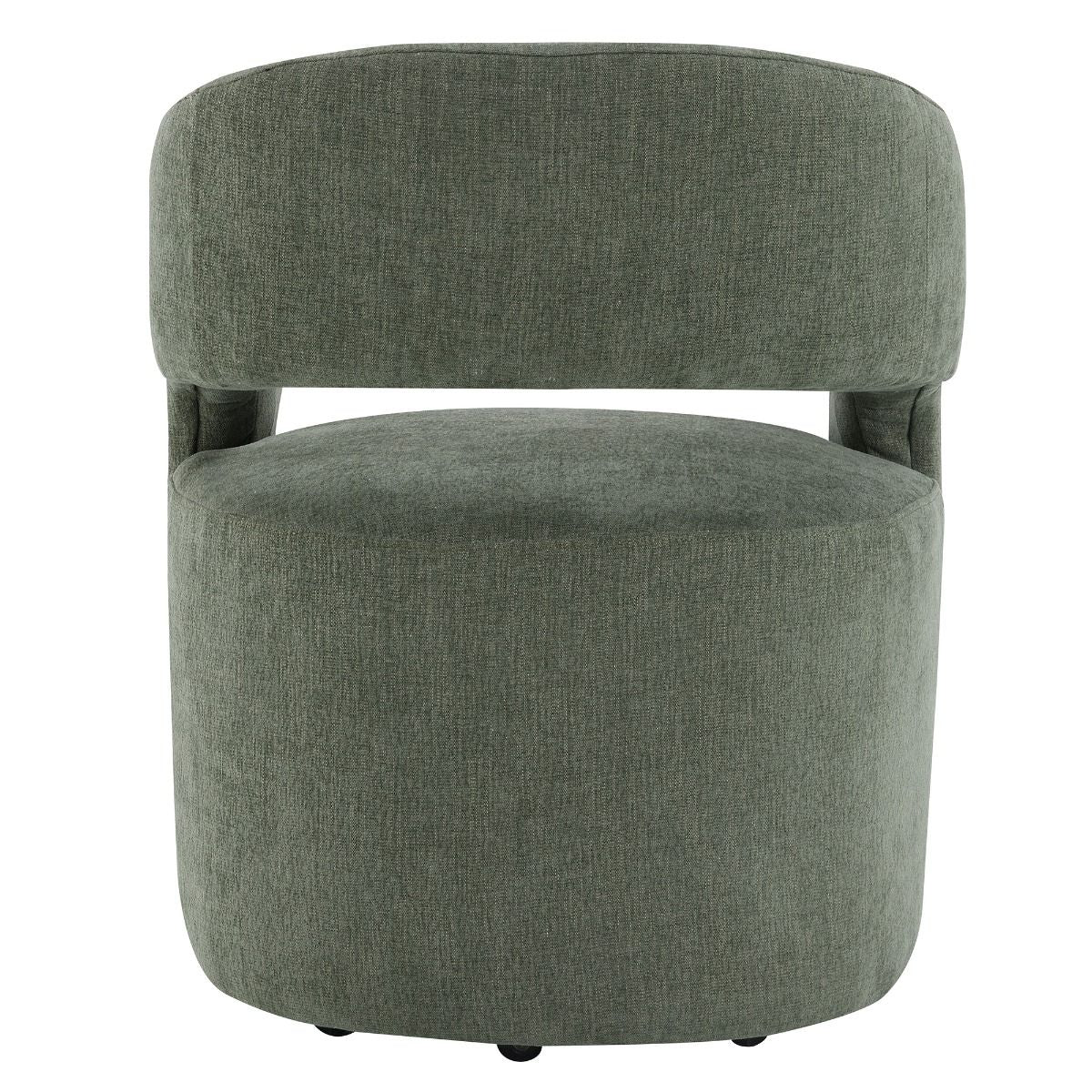 Libni - Arm Chair With Casters - Green Linen