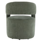 Libni - Arm Chair With Casters - Green Linen