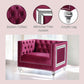 Heibero - Chair (Same Lv01402) - Burgundy Velvet