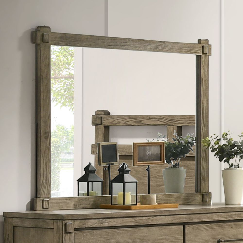 Colton - Mirror - Antique White Oak