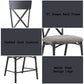 Edina - Side Chair (Set of 2) - Gray Fabric, Oak & Sandy Black