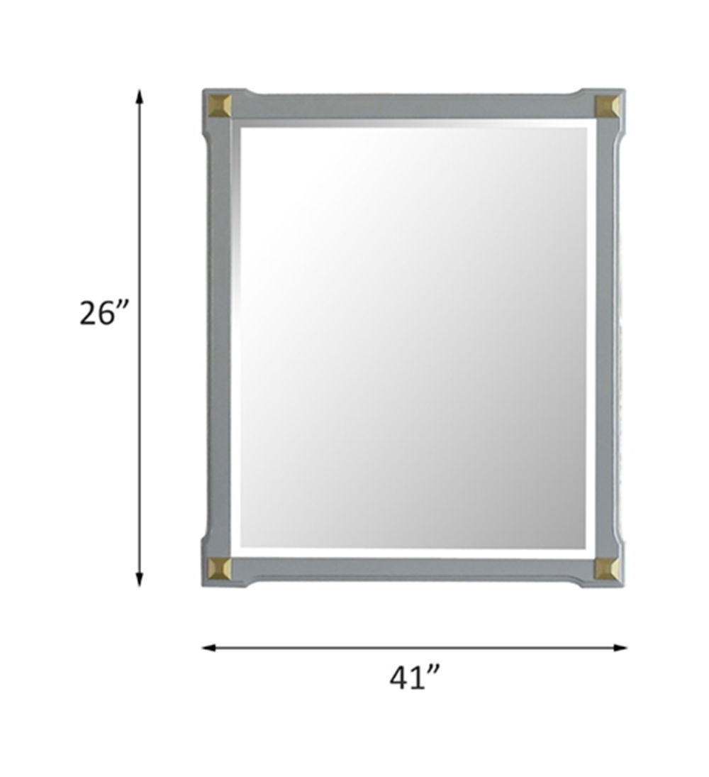 House Marchese - Mirror - Pearl Gray