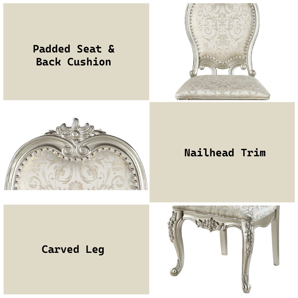 Bently - Side Chair (Set of 2) - Fabric & Champagne