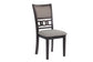 Gray Round Dining Group with Circle-Back Chairs