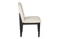 Black Round Dining Group with Bouclé Chairs