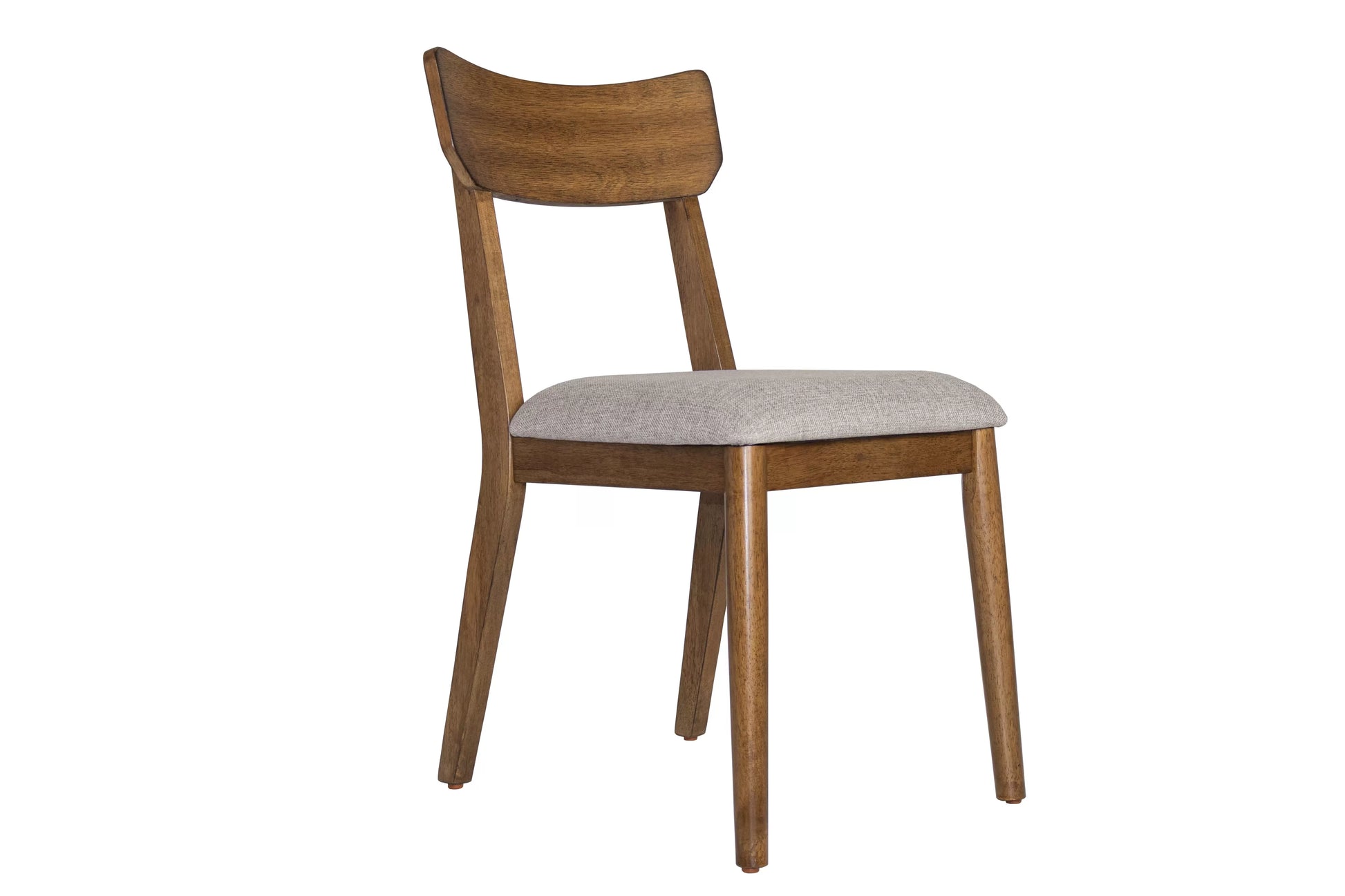 Walnut Dining Group with Curved-Back Chairs