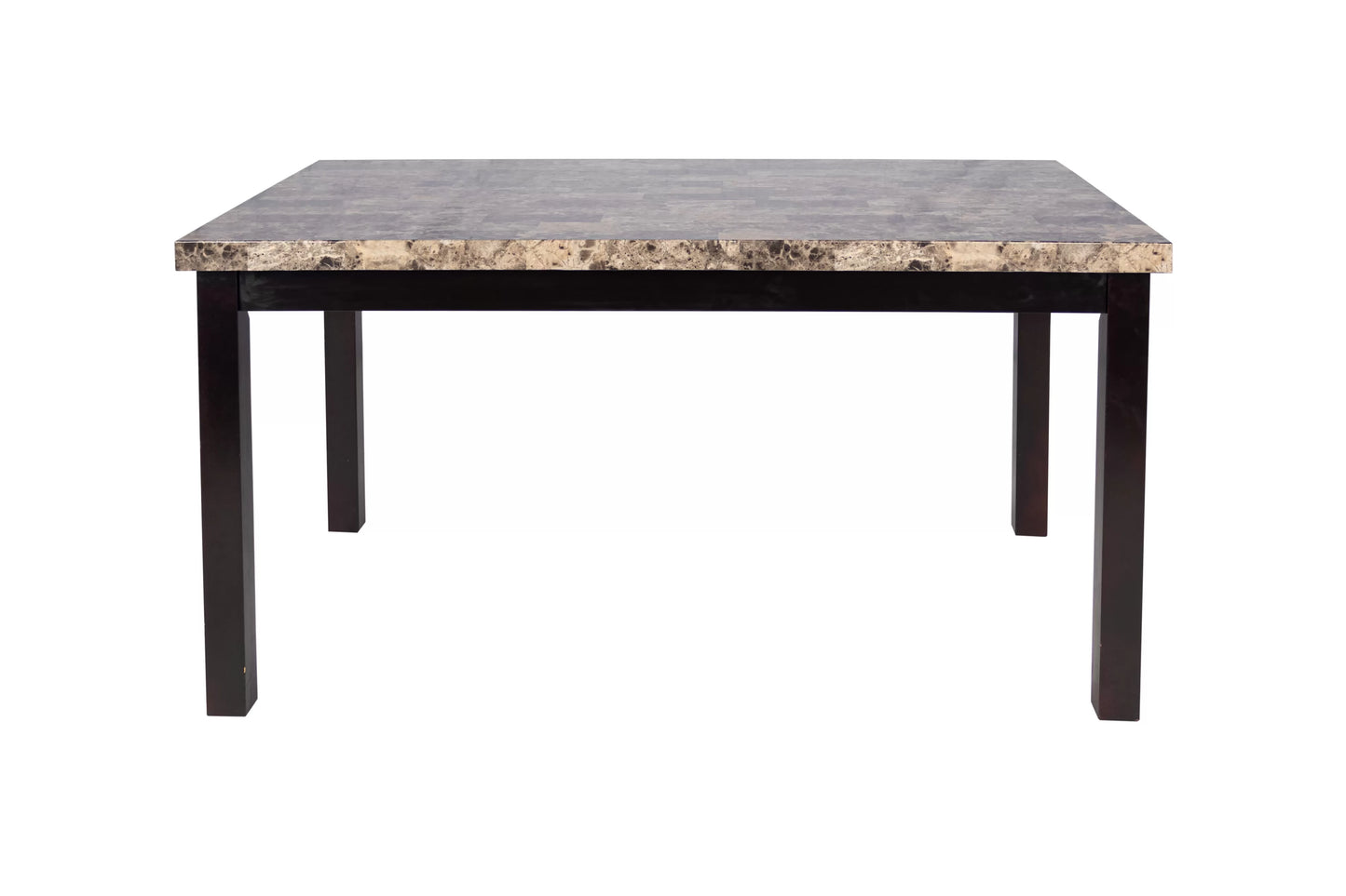 Faux Marble Dining Group with Tufted Chairs