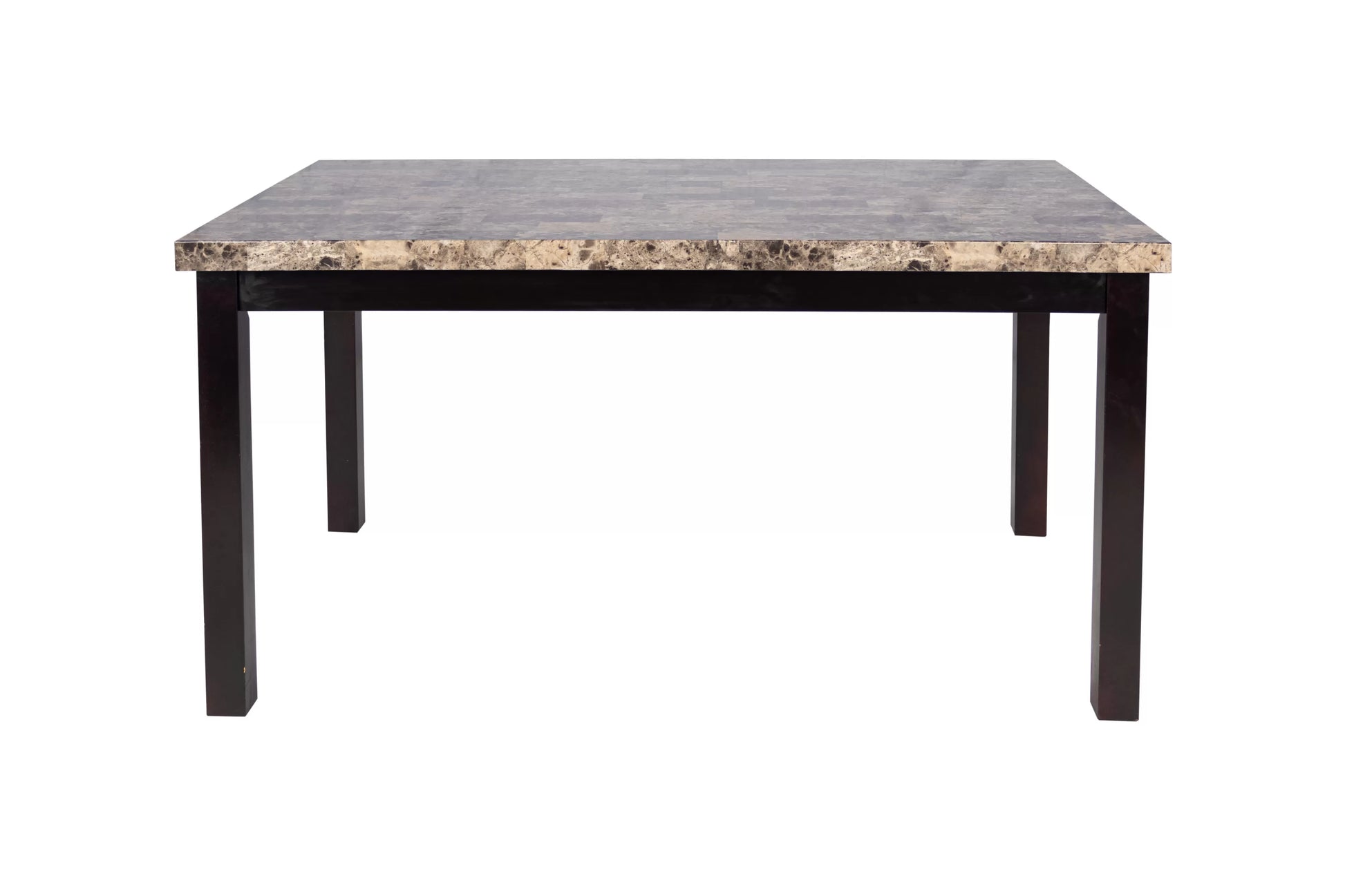 Faux Marble Dining Group with Tufted Chairs