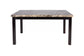 Faux Marble Dining Group with Tufted Chairs