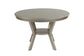 Silver Round Dining Group with Tufted Chairs