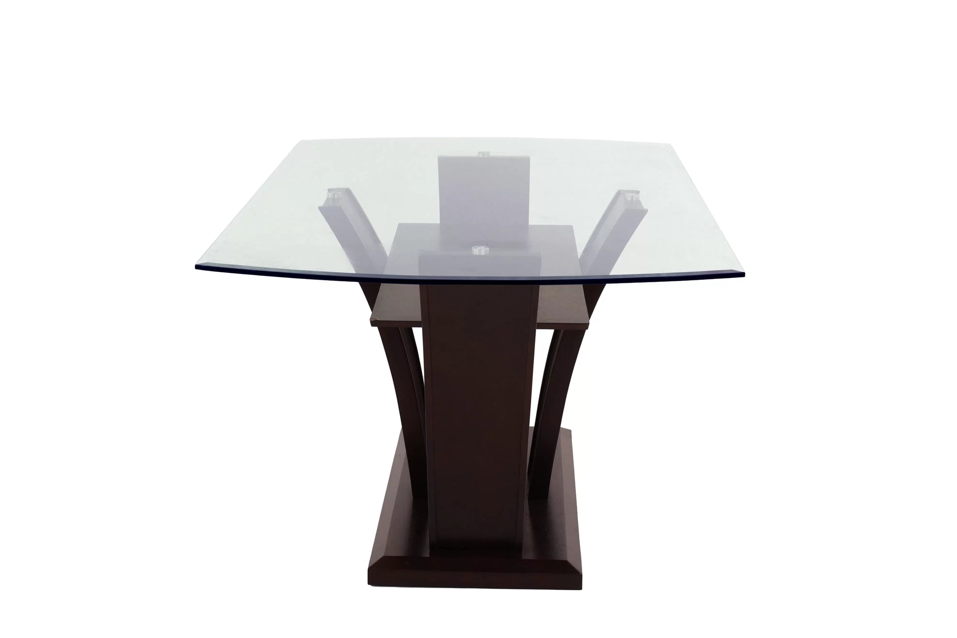 White Glass-Top Dining Group with Two Chair Styles