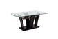 White Glass-Top Dining Group with Two Chair Styles