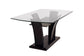 White Glass-Top Dining Group with Two Chair Styles