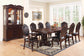 Traditional Extension Dining Group with Side and Armchairs