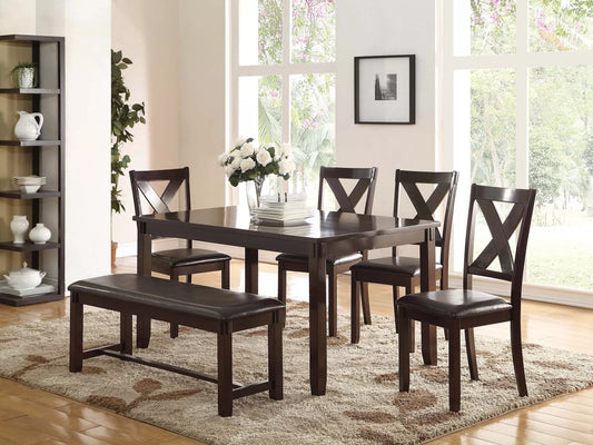 F2297 6-Piece Dining Set by Poundex