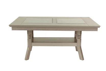 Glass-Top Storage-Shelf Dining Group 2