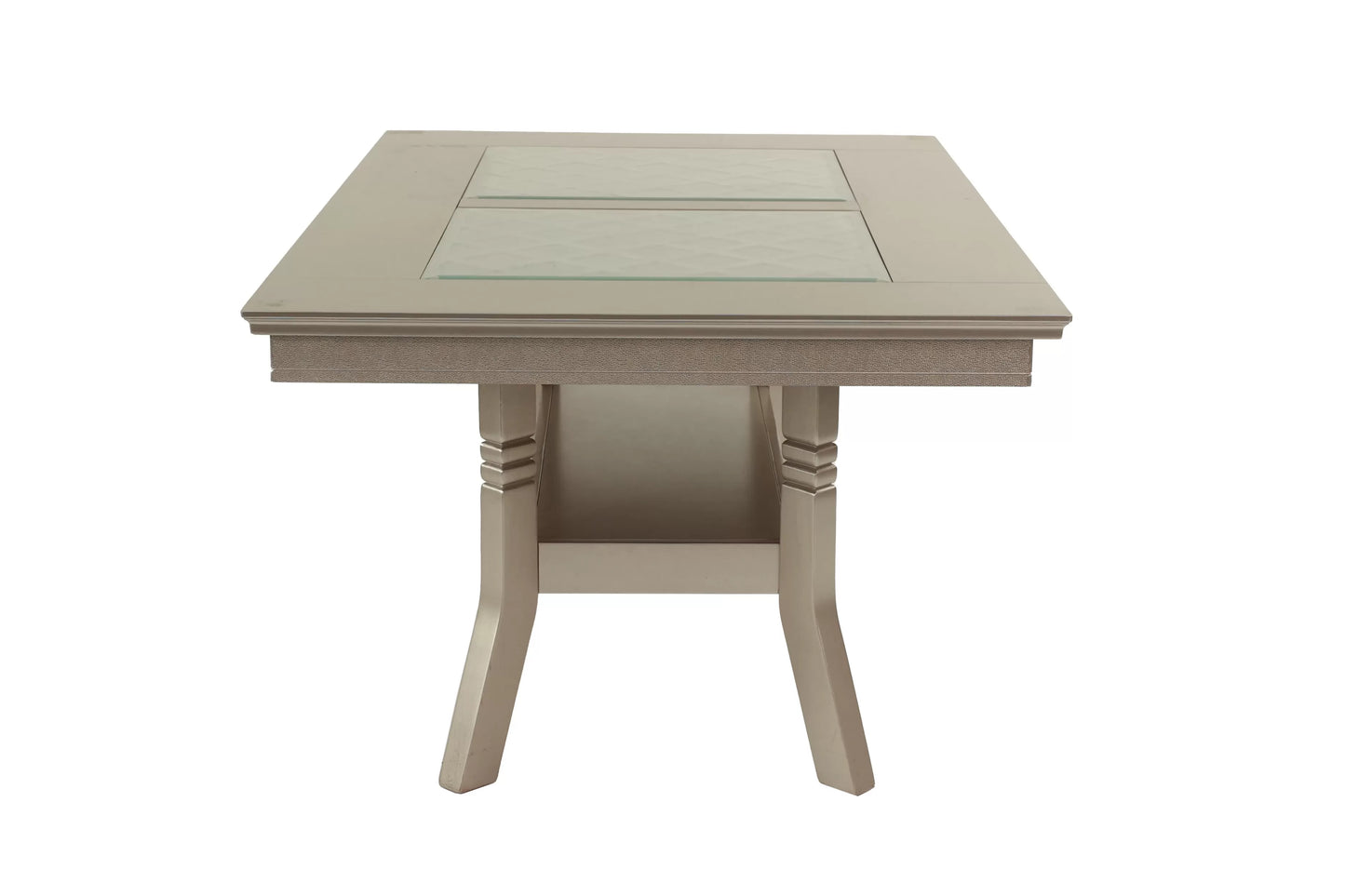 Glass-Top Storage-Shelf Dining Group 3
