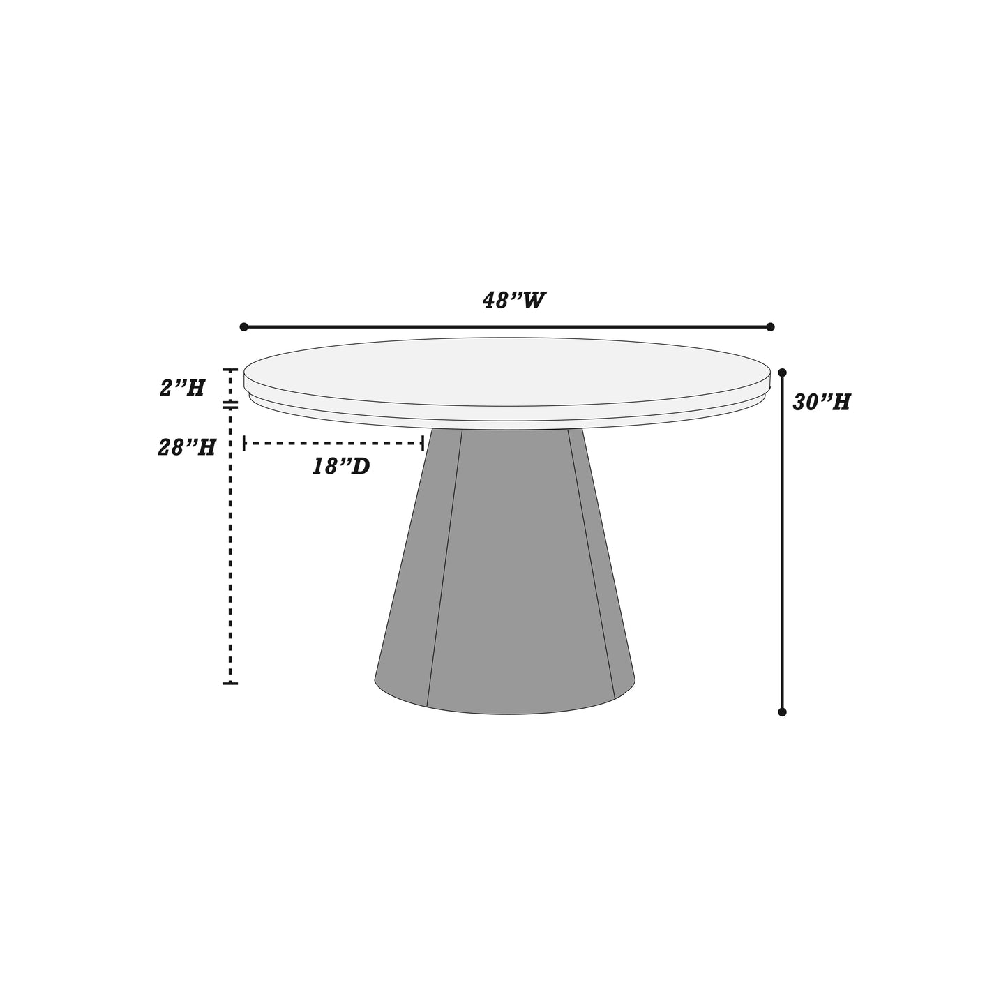 Black Round Dining Group with Bouclé Chairs