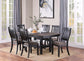 Transitional Storage-Shelf Dining Group — F2438