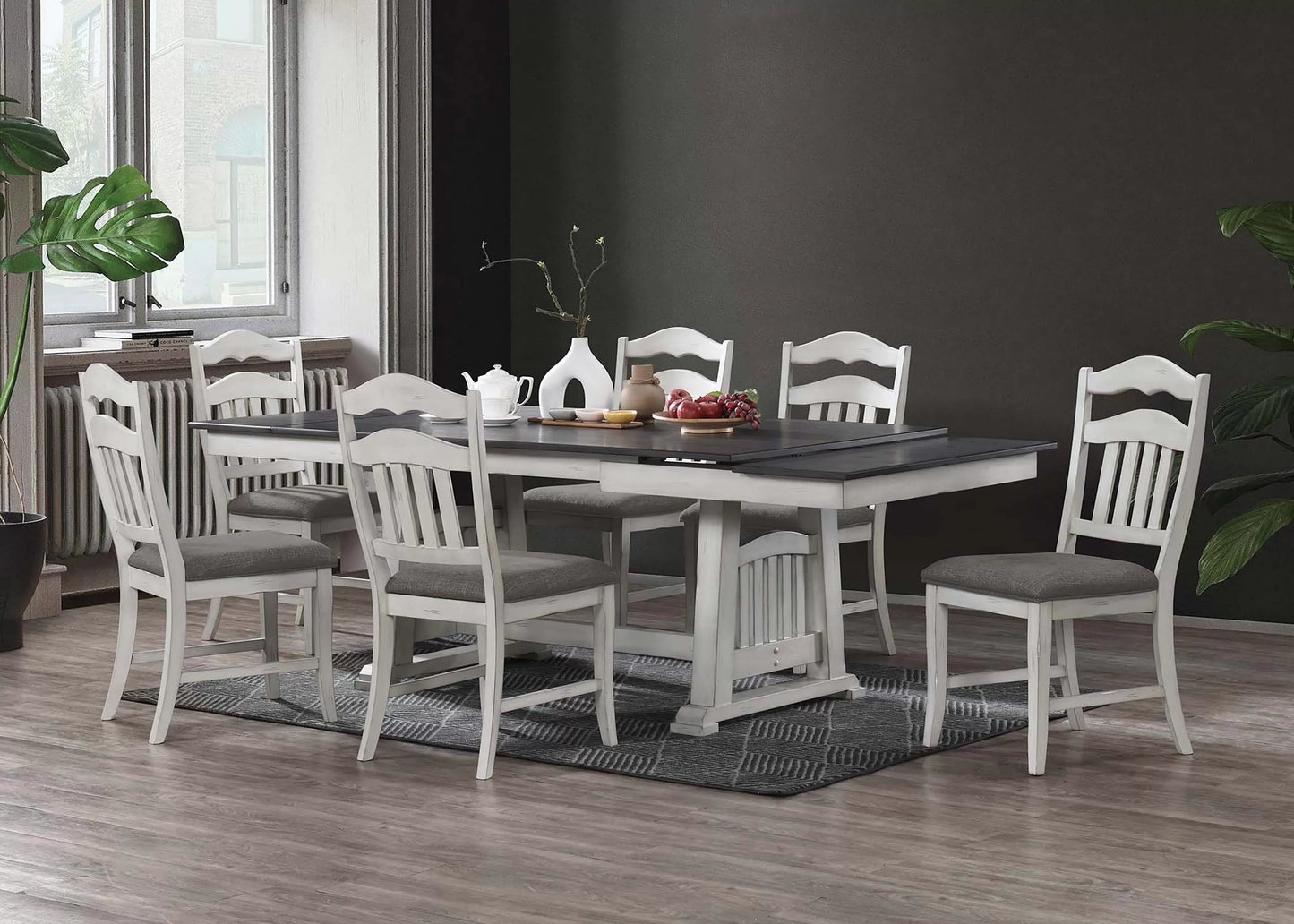 F2523 table with four F1798 dining chairs