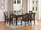 F2554 7-Piece Dining Set by Poundex