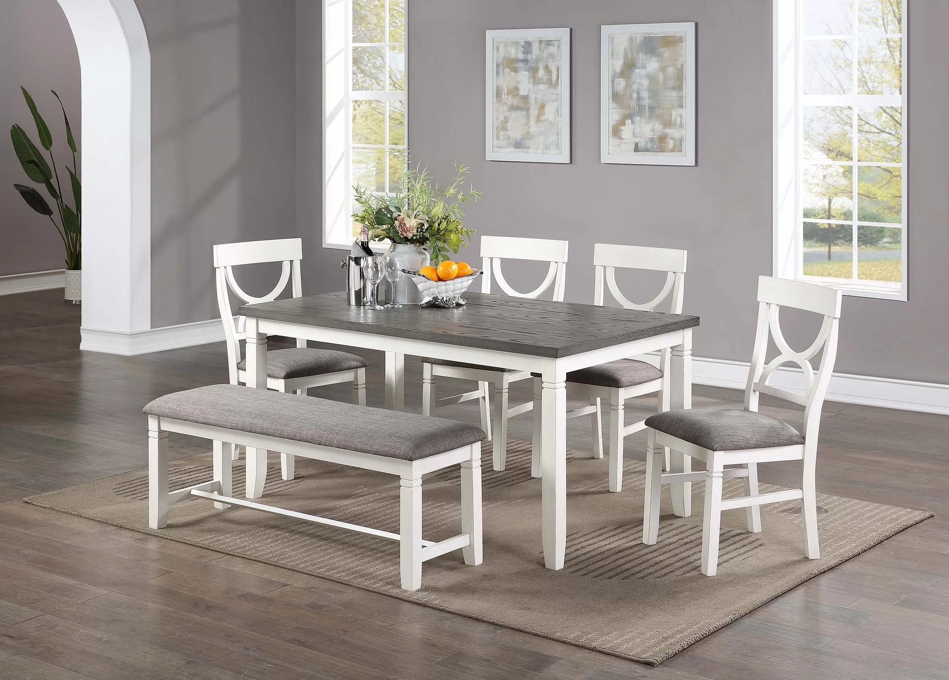 F2562 6-Piece Dining Set by Poundex