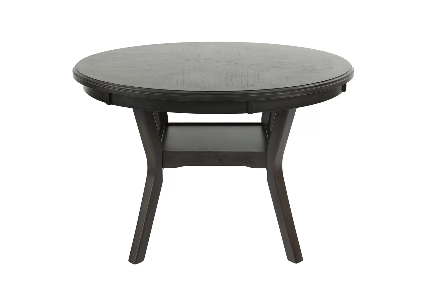 Gray Round Dining Group with Circle-Back Chairs