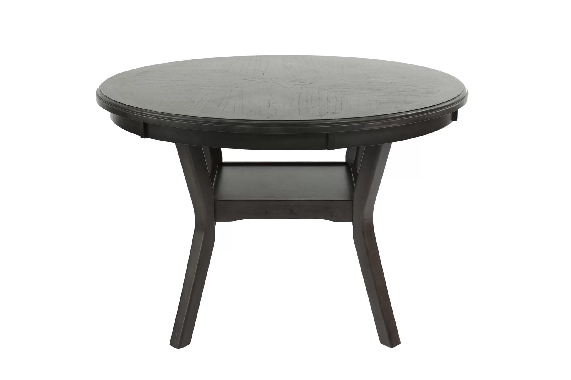 Gray Round Dining Group with Circle-Back Chairs