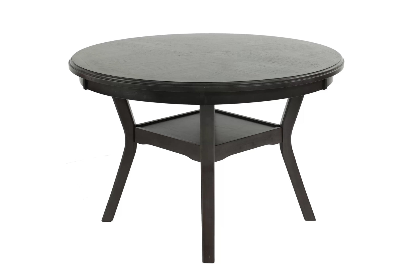 Gray Round Dining Group with Circle-Back Chairs