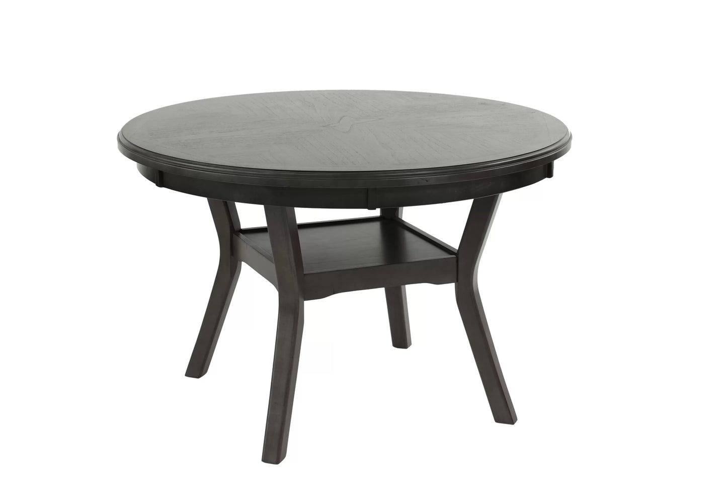 Gray Round Dining Group with Circle-Back Chairs