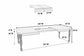 Distressed White Double-Leaf Dining Group — F2571-2