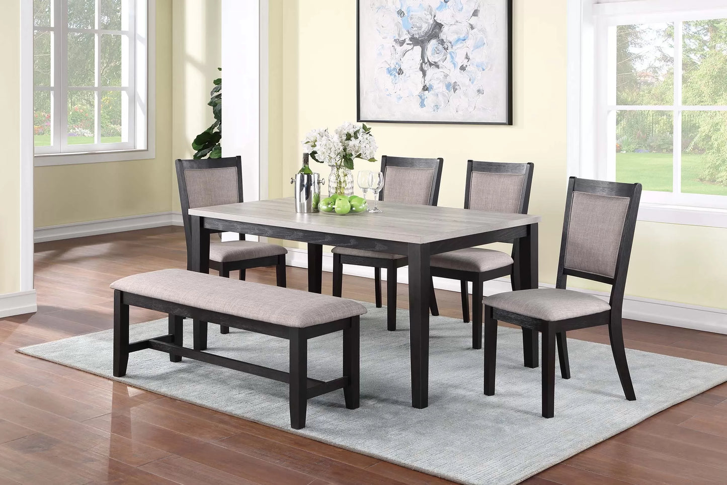 F2607 6-Piece Dining Set by Poundex