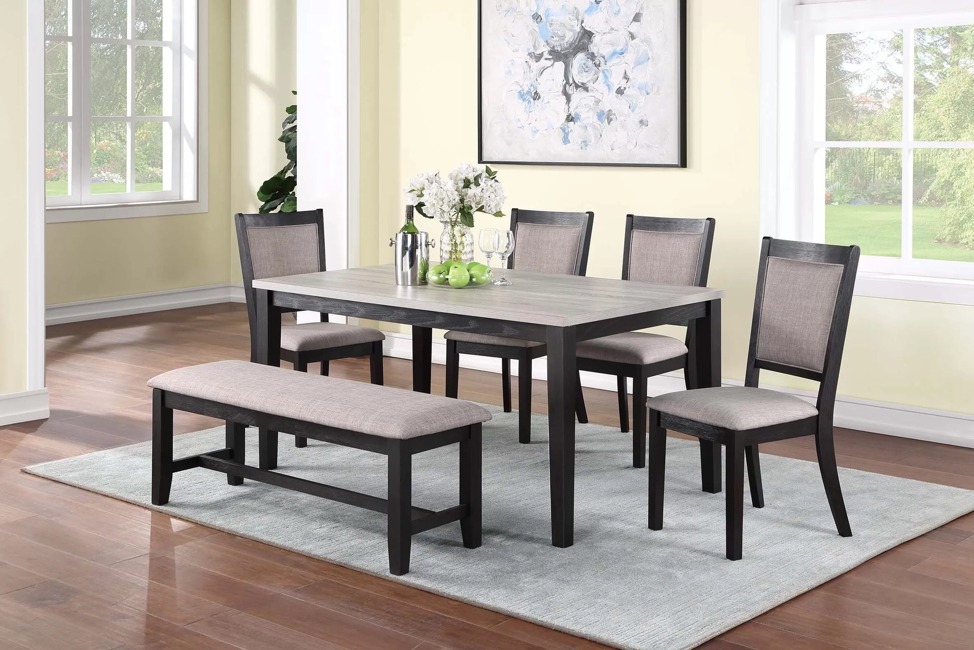 F2607 6-Piece Dining Set by Poundex