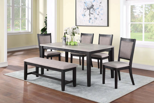 F2607 6-Piece Dining Set by Poundex