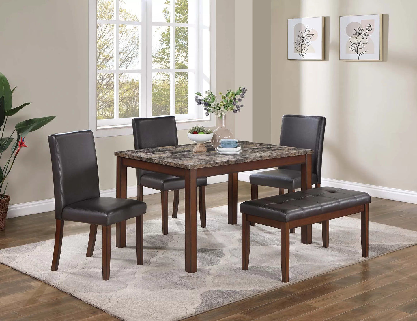 F2614 5-Piece Dining Set by Poundex