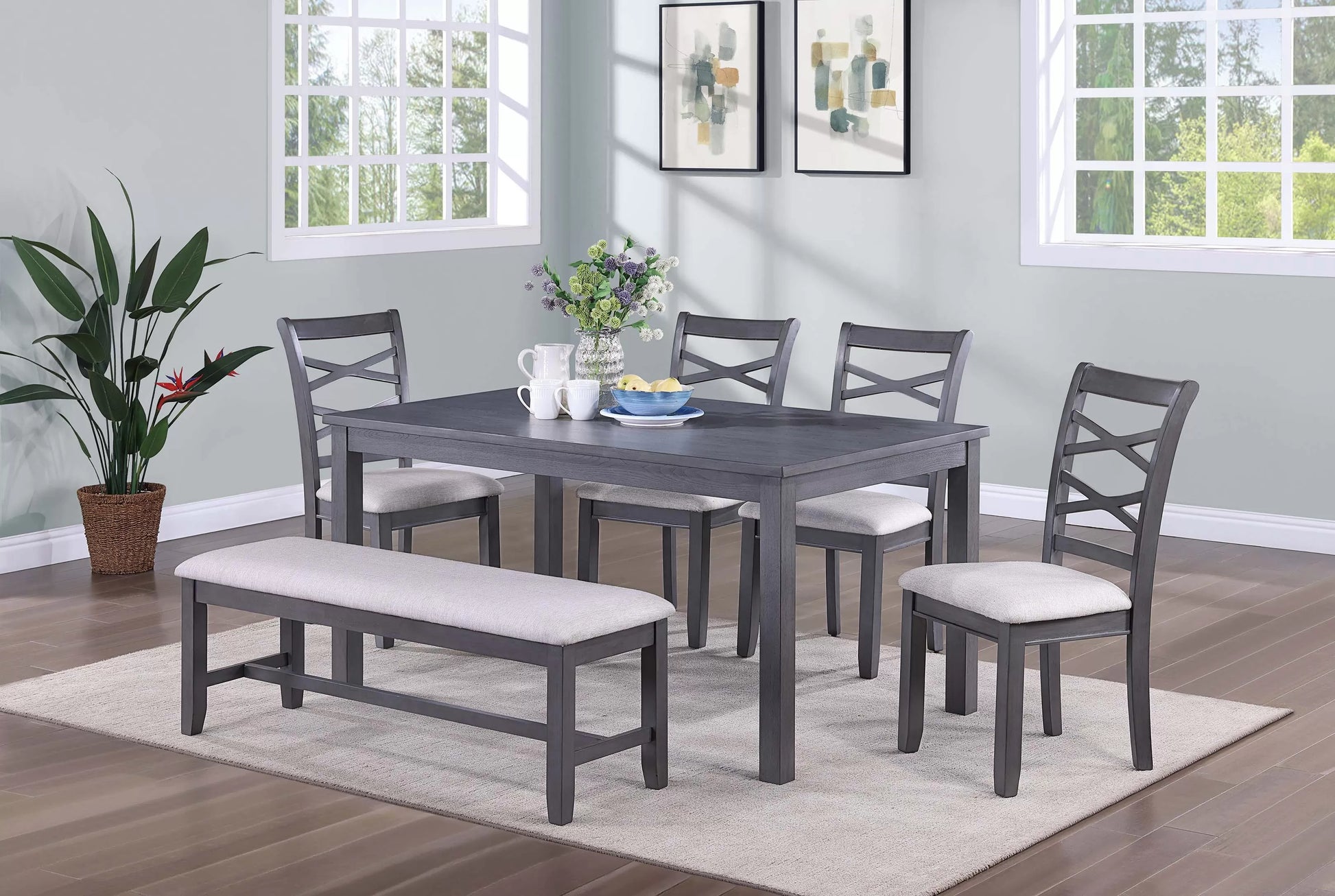 F2623 6-Piece Dining Set by Poundex