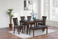 F2635 6-Piece Dining Set by Poundex