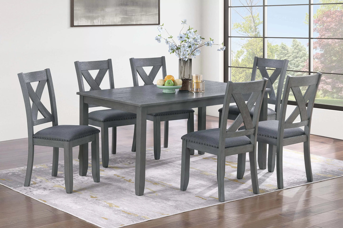 F2638 6-Piece Dining Set by Poundex