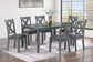 F2638 6-Piece Dining Set by Poundex
