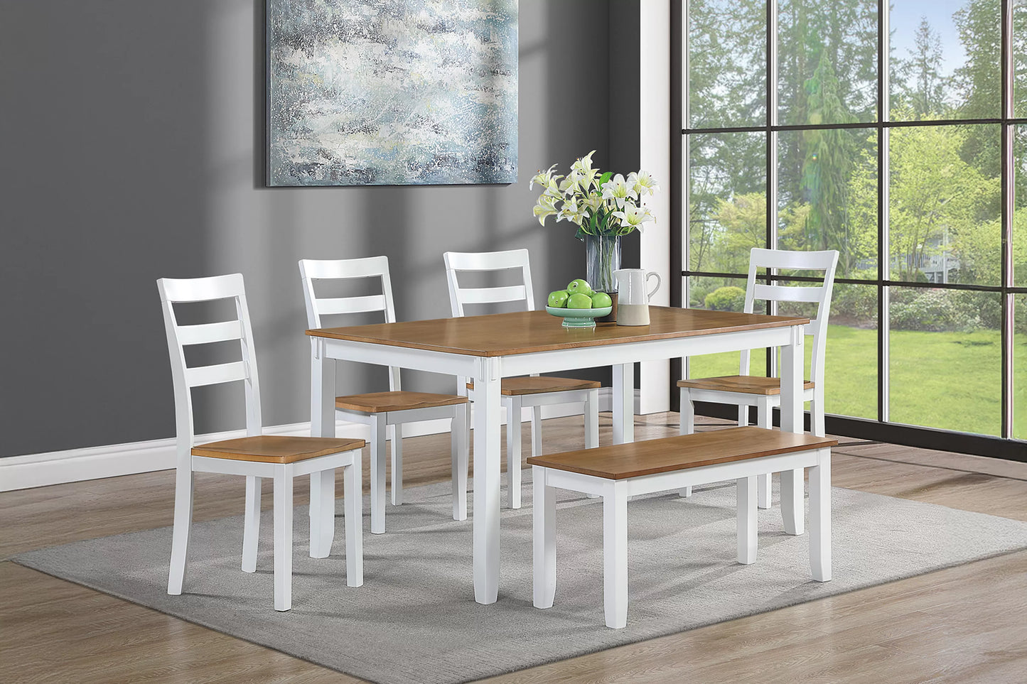F2646 4-Piece Dining Set by Poundex - view 2