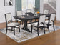 Charcoal Butterfly-Leaf Dining Group — F2703